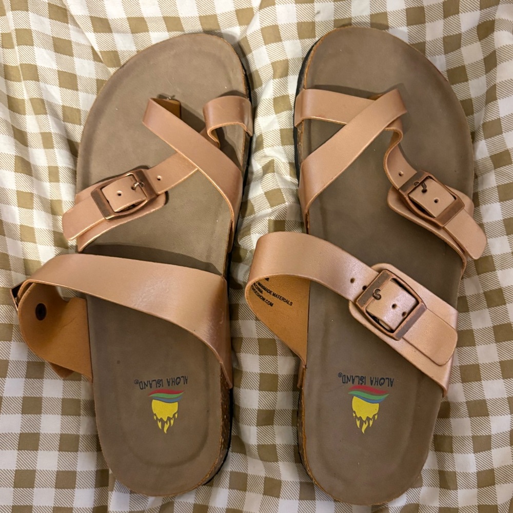 Aloha Island Tan Sandals